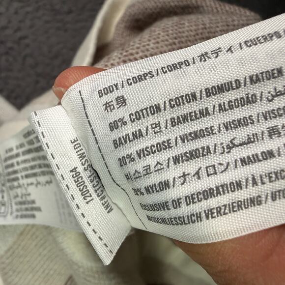 Abercrombie & Fitch Shirt Mens L Beige Sweater Polo Button Collared Striped - Picture 5 of 9